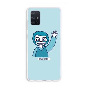 CaseCompany Zwaai: Galaxy A71 Transparant Hoesje