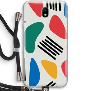 CaseCompany Illustratieve pop 1: Samsung Galaxy J7 (2017) Transparant Hoesje met koord
