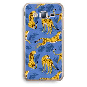 CaseCompany Luipaard: Samsung Galaxy J3 (2016) Transparant Hoesje
