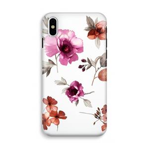 CaseCompany Geschilderde bloemen: iPhone X Tough Case