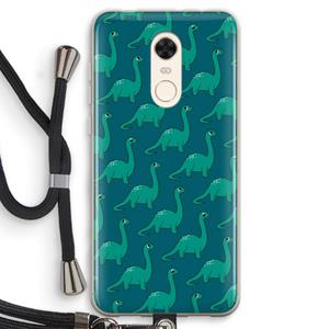 CaseCompany Diplodocus: Xiaomi Redmi 5 Transparant Hoesje met koord
