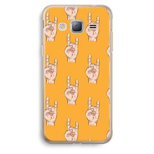 CaseCompany Rock: Samsung Galaxy J3 (2016) Transparant Hoesje
