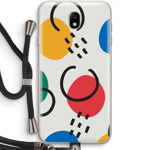 CaseCompany Illustratieve pop 3: Samsung Galaxy J7 (2017) Transparant Hoesje met koord