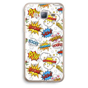 CaseCompany Pow Smack: Samsung Galaxy J3 (2016) Transparant Hoesje
