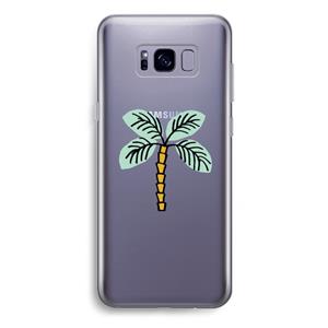 CaseCompany Palmboom: Samsung Galaxy S8 Plus Transparant Hoesje