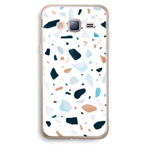 CaseCompany Terrazzo N°13: Samsung Galaxy J3 (2016) Transparant Hoesje