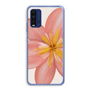 CaseCompany Pink Ellila Flower: Xiaomi Redmi 9T Transparant Hoesje