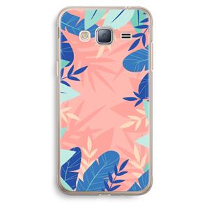 CaseCompany Tropisch: Samsung Galaxy J3 (2016) Transparant Hoesje