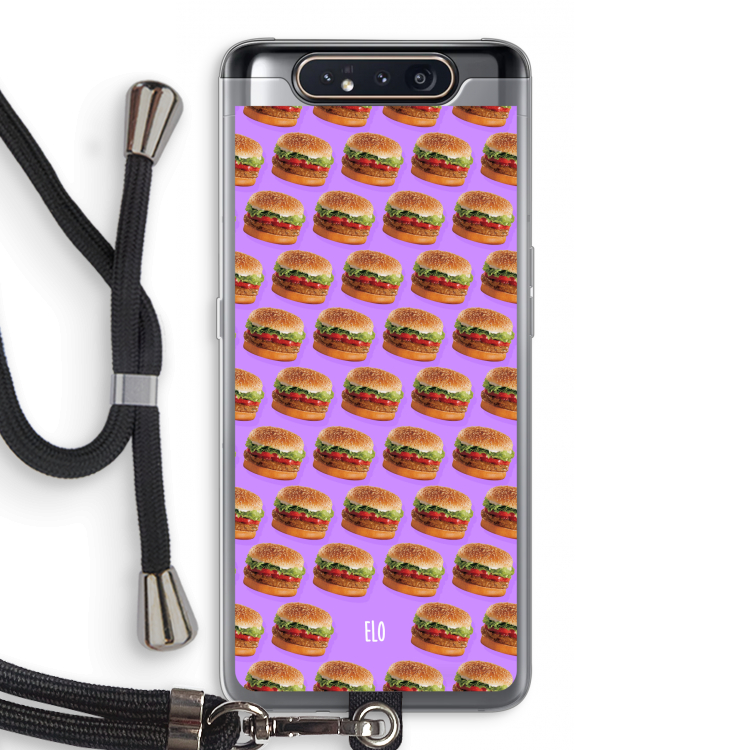 CaseCompany Giants: Samsung Galaxy A80 Transparant Hoesje met koord