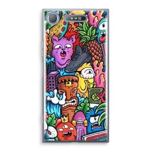 CaseCompany Vexx Mixtape: Sony Xperia XZ1 Transparant Hoesje