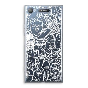 CaseCompany Vexx Mixtape #2: Sony Xperia XZ1 Transparant Hoesje