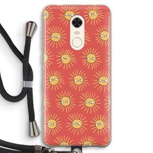 CaseCompany Zon: Xiaomi Redmi 5 Transparant Hoesje met koord