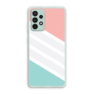 CaseCompany Strepen pastel: Samsung Galaxy A52s 5G Transparant Hoesje