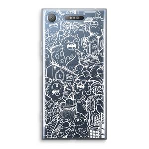 CaseCompany Vexx City #2: Sony Xperia XZ1 Transparant Hoesje