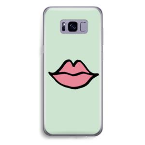 CaseCompany Kusje: Samsung Galaxy S8 Plus Transparant Hoesje