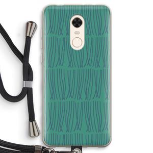CaseCompany Swirls: Xiaomi Redmi 5 Transparant Hoesje met koord