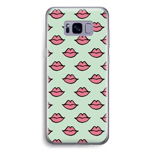 CaseCompany Lipjes: Samsung Galaxy S8 Plus Transparant Hoesje