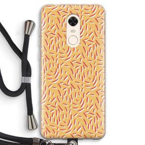 CaseCompany Camouflage: Xiaomi Redmi 5 Transparant Hoesje met koord