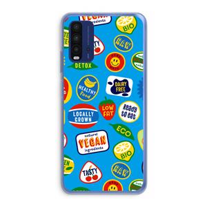 CaseCompany Fruitsticker: Xiaomi Redmi 9T Transparant Hoesje