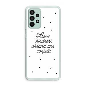 CaseCompany Confetti: Samsung Galaxy A52s 5G Transparant Hoesje