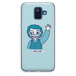 CaseCompany Zwaai: Samsung Galaxy A6 (2018) Transparant Hoesje