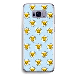 CaseCompany Leeuwenkoppen: Samsung Galaxy S8 Plus Transparant Hoesje