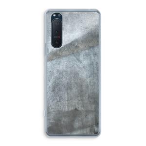 CaseCompany Grey Stone: Sony Xperia 5 II Transparant Hoesje