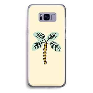 CaseCompany Palmboom: Samsung Galaxy S8 Plus Transparant Hoesje