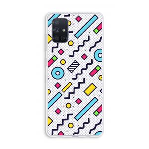 CaseCompany 8-bit N°8: Galaxy A71 Transparant Hoesje