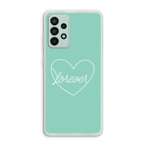 CaseCompany Forever heart pastel: Samsung Galaxy A52s 5G Transparant Hoesje