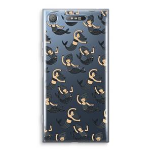 CaseCompany Zeemeermin: Sony Xperia XZ1 Transparant Hoesje