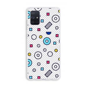 CaseCompany 8-bit N°9: Galaxy A71 Transparant Hoesje