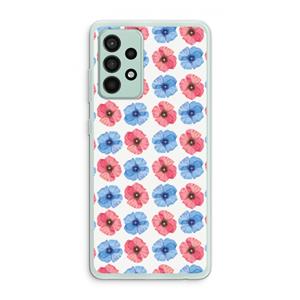 CaseCompany Klaproosjes: Samsung Galaxy A52s 5G Transparant Hoesje
