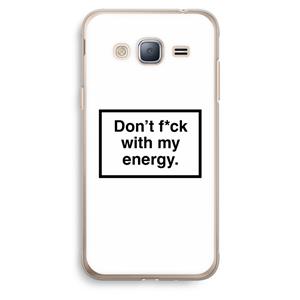 CaseCompany My energy: Samsung Galaxy J3 (2016) Transparant Hoesje