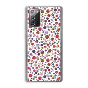 CaseCompany Planets Space: Samsung Galaxy Note 20 / Note 20 5G Transparant Hoesje