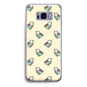 CaseCompany Vogeltjes: Samsung Galaxy S8 Plus Transparant Hoesje