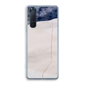 CaseCompany Stone White: Sony Xperia 5 II Transparant Hoesje