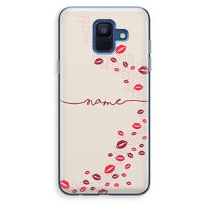 CaseCompany Kusjes: Samsung Galaxy A6 (2018) Transparant Hoesje
