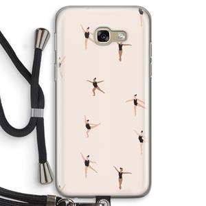 CaseCompany Dancing #1: Samsung Galaxy A5 (2017) Transparant Hoesje met koord