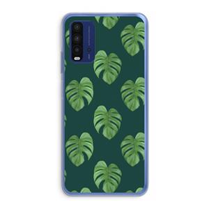 CaseCompany Monstera leaves: Xiaomi Redmi 9T Transparant Hoesje