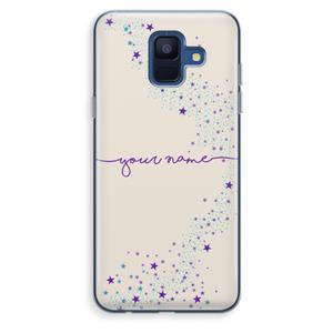 CaseCompany Sterren: Samsung Galaxy A6 (2018) Transparant Hoesje