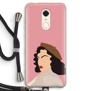 CaseCompany Confidence: Xiaomi Redmi 5 Transparant Hoesje met koord