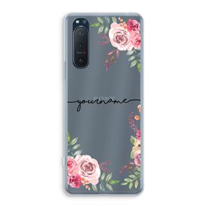 CaseCompany Rozen: Sony Xperia 5 II Transparant Hoesje