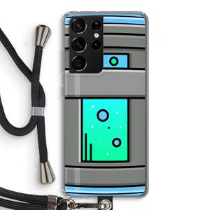 CaseCompany Chug Bottle: Samsung Galaxy S21 Ultra Transparant Hoesje met koord