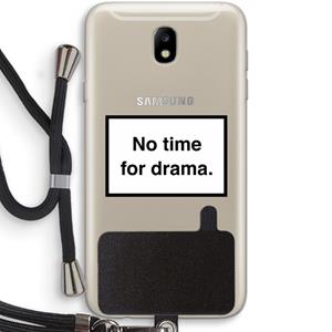 CaseCompany No drama: Samsung Galaxy J7 (2017) Transparant Hoesje met koord