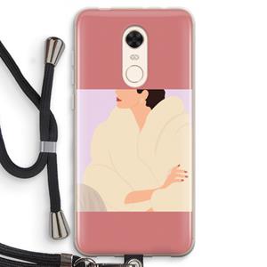 CaseCompany Cosy: Xiaomi Redmi 5 Transparant Hoesje met koord