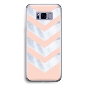 CaseCompany Marmeren pijlen: Samsung Galaxy S8 Plus Transparant Hoesje