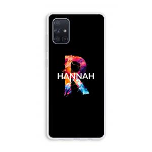 CaseCompany Abstract Spectrum: Galaxy A71 Transparant Hoesje