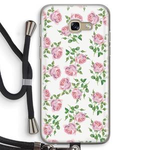 CaseCompany Kleine roosjes: Samsung Galaxy A5 (2017) Transparant Hoesje met koord