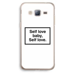 CaseCompany Self love: Samsung Galaxy J3 (2016) Transparant Hoesje